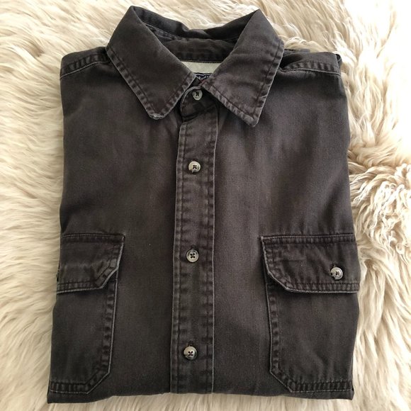 Wrangler Other - Wrangler Men's Long Sleeve Button Down Dress Shirt in Charcoal Size M
